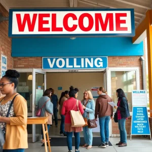 Early voting polling location in Beaufort County