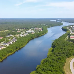 Conceptual image of development along Euhaw Creek in Beaufort