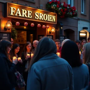 Community vigil held for victims of mass shooting outside Willie’s Bar and Grill.