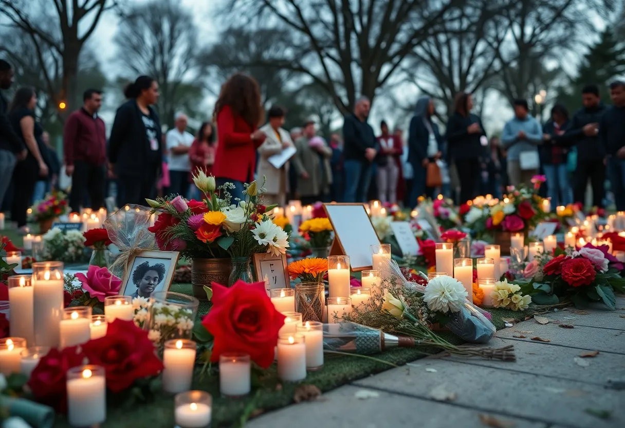 Community vigil honoring victims of the St. Helena Island shooting