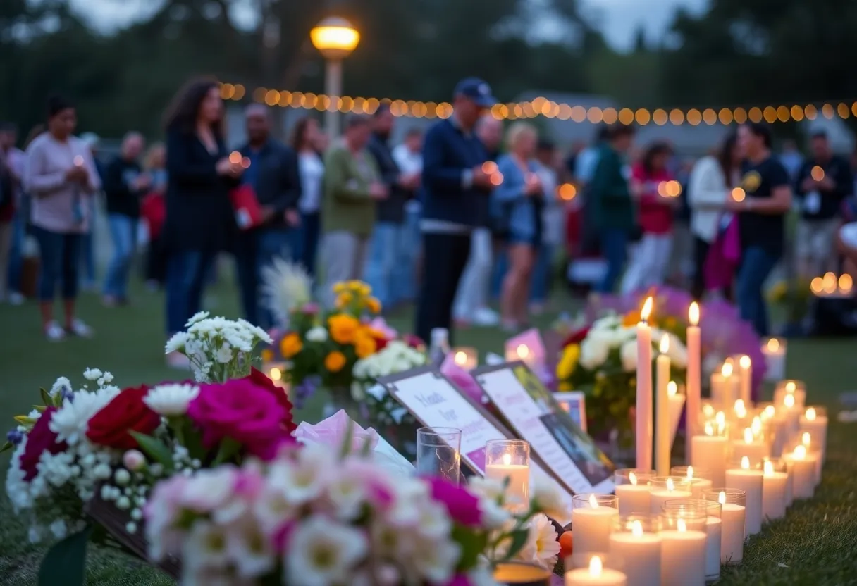 Community vigil honoring victims of the St. Helena Island mass shooting