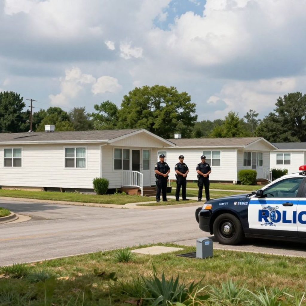 Mobile home park police activity