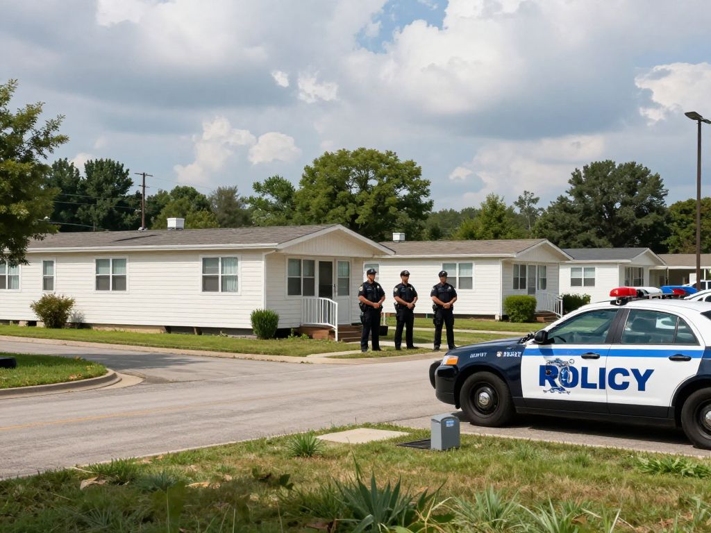 Mobile home park police activity