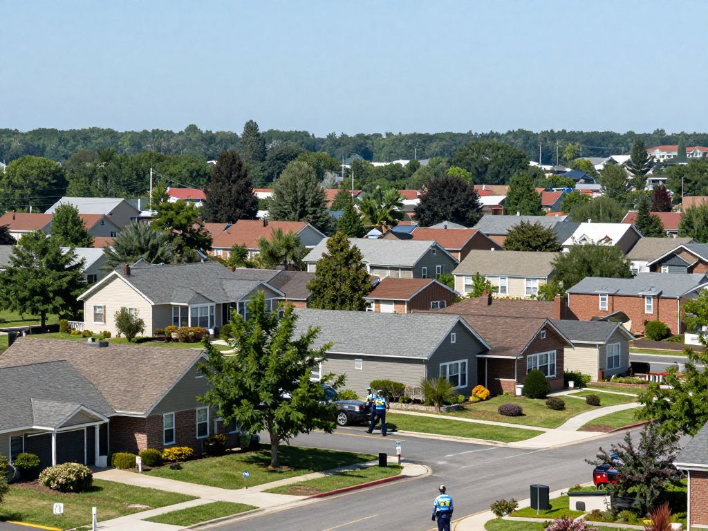 Serene view of a Beaufort County residential area