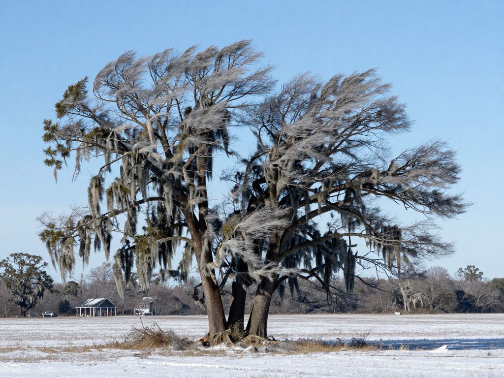 Winter storm effects in Beaufort County
