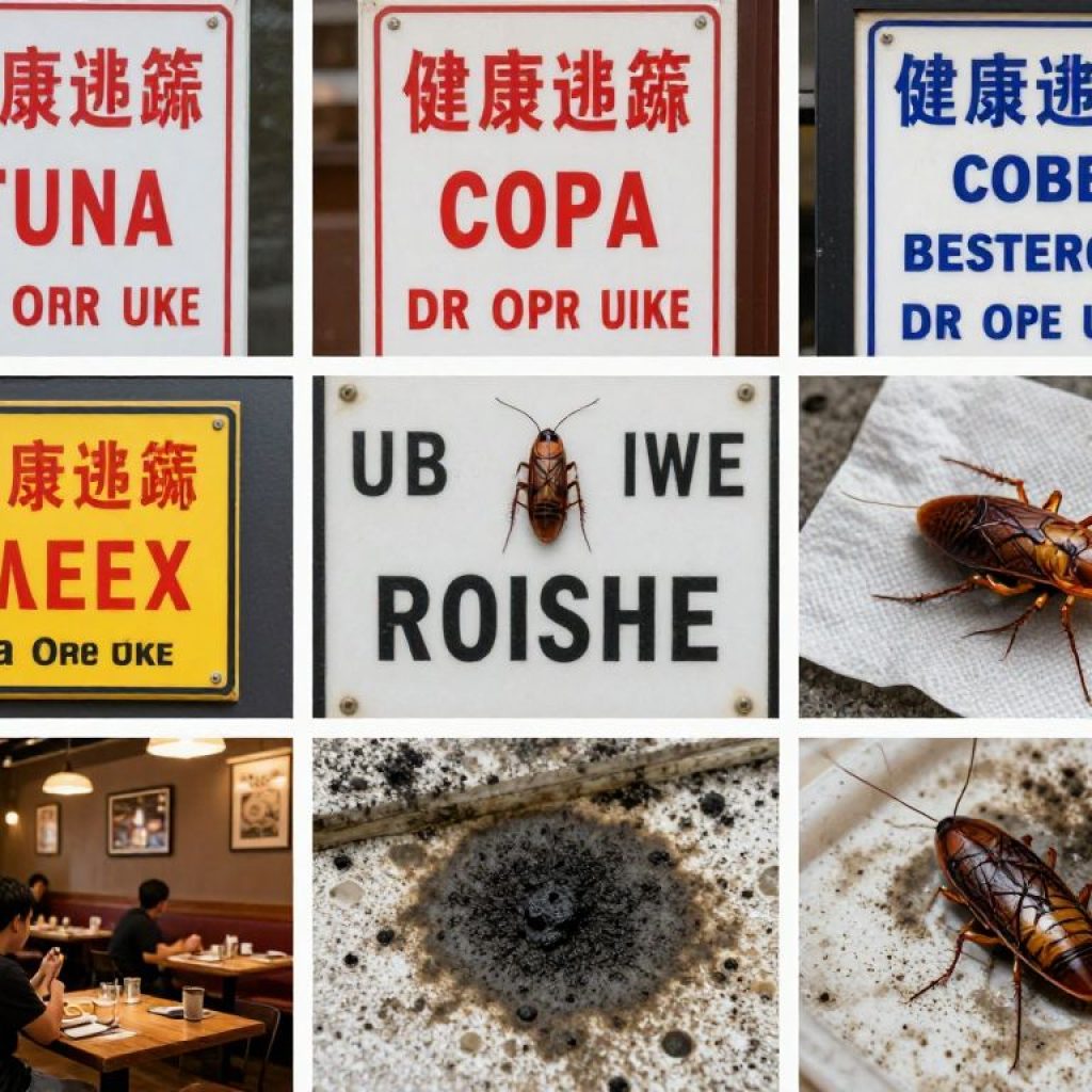 Restaurants in Beaufort showing signs of health code violations like roaches and black mold.