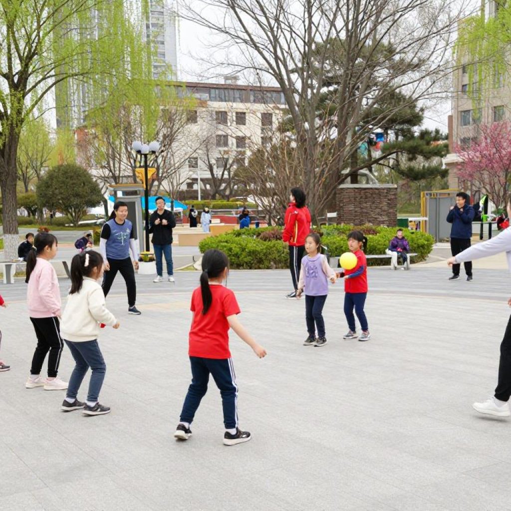 Families and children engaging in sports at Beaufort County park