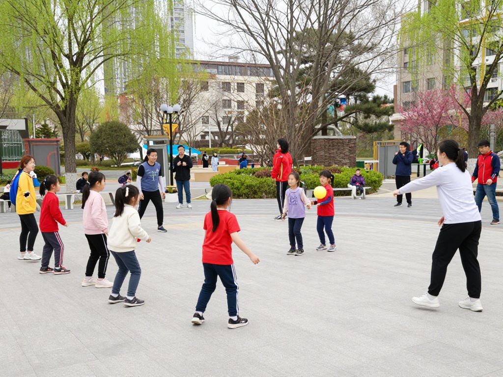 Families and children engaging in sports at Beaufort County park
