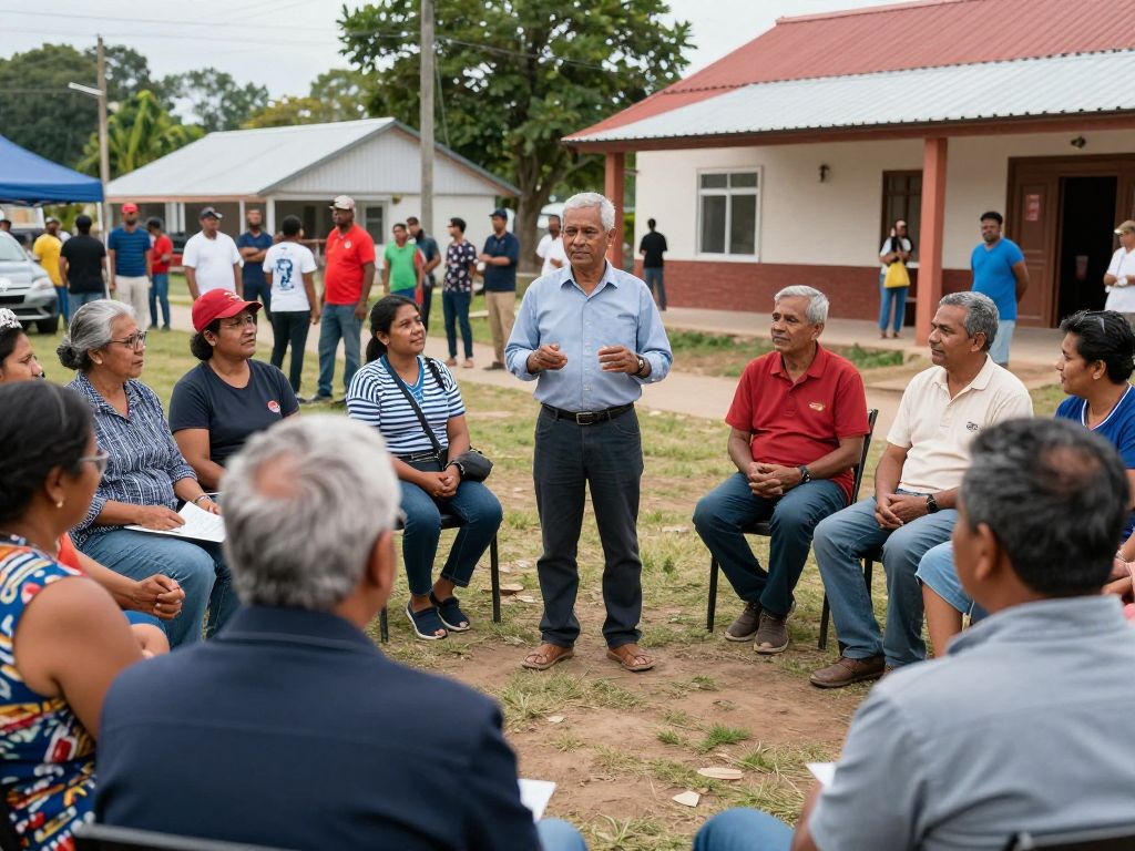 Residents discussing heirs' property solutions in Beaufort