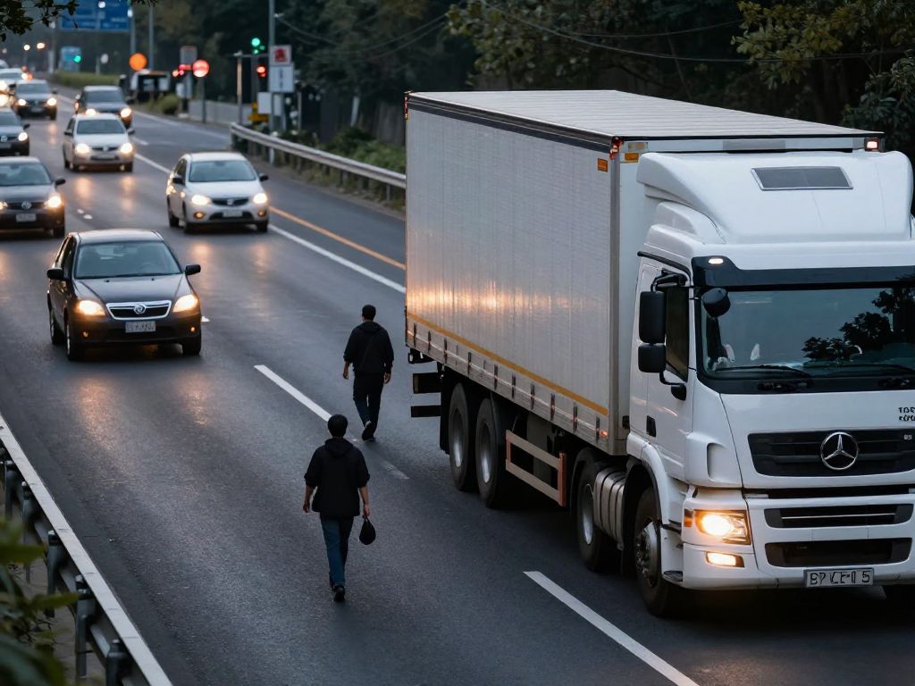 Scene of the pedestrian accident on U.S. 17 in Beaufort County