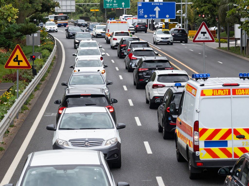Traffic congestion on SC 170 near Publix in Beaufort