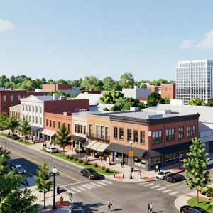 Illustration of Downtown Beaufort showcasing new developments.