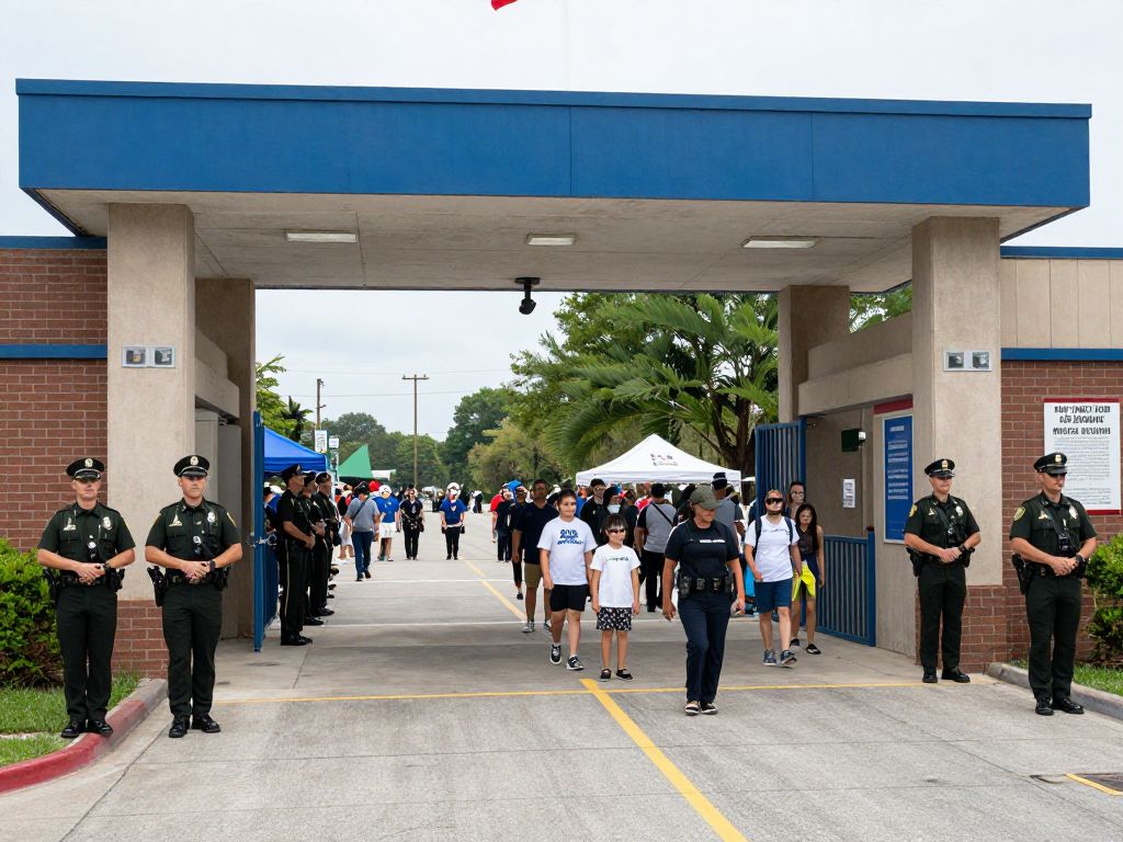 Security presence at Parris Island graduation events
