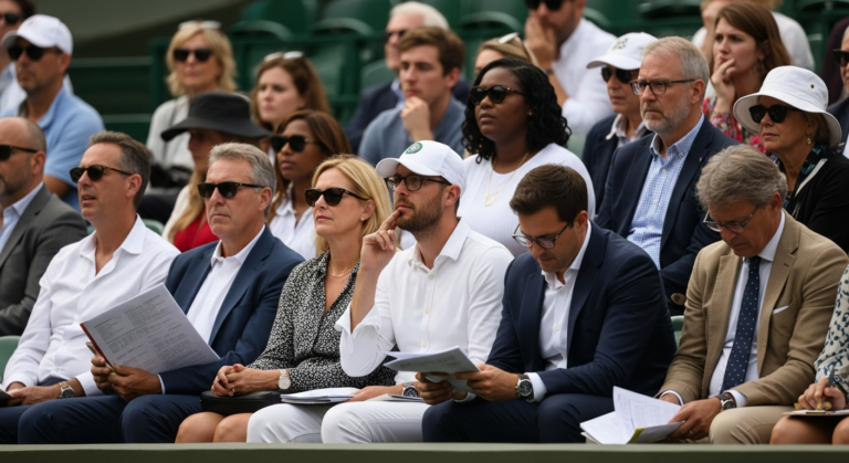 Beaufort Tennis Enthusiasts Track Wimbledon Men’s Singles Progress