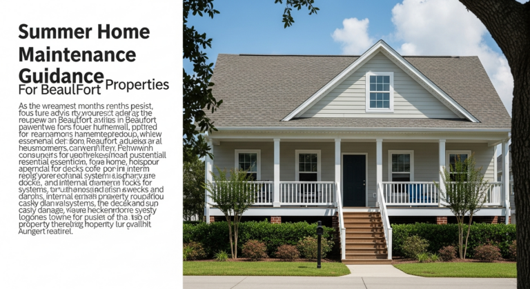 Summer Home Maintenance Guidance for Beaufort Properties
