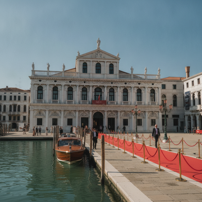 Clooney discusses film industry shifts at Venice Fest