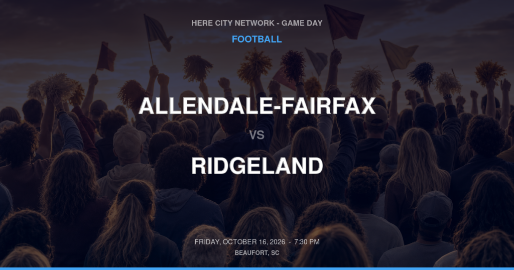Allendale-Fairfax vs. Ridgeland — Football Game Day — Ridgeland, SC — Oct 16, 2026