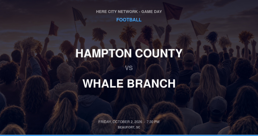 Hampton County vs. Whale Branch — Football Game Day — Beaufort, SC — Oct 2, 2026