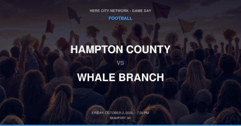 Hampton County vs. Whale Branch — Football Game Day — Beaufort, SC — Oct 2, 2026