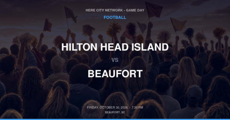 Hilton Head Island vs. Beaufort — Football Game Day — Beaufort, SC — Oct 30, 2026