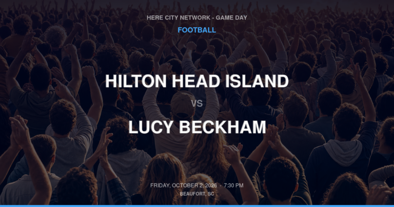 Hilton Head Island vs. Lucy Beckham — Football Game Day — Mount Pleasant, SC — Oct 2, 2026