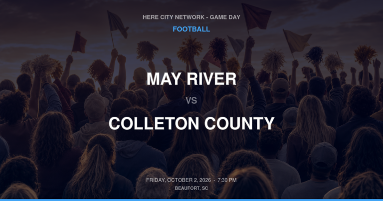 May River vs. Colleton County — Football Game Day — Walterboro, SC — Oct 2, 2026