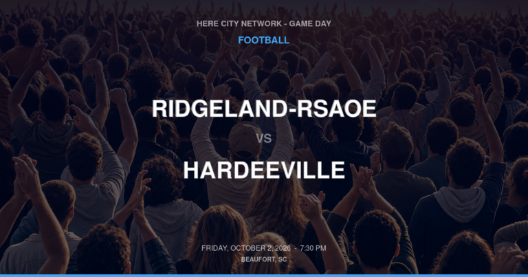 Ridgeland-RSAOE vs. Hardeeville — Football Game Day — Hardeeville, SC — Oct 2, 2026