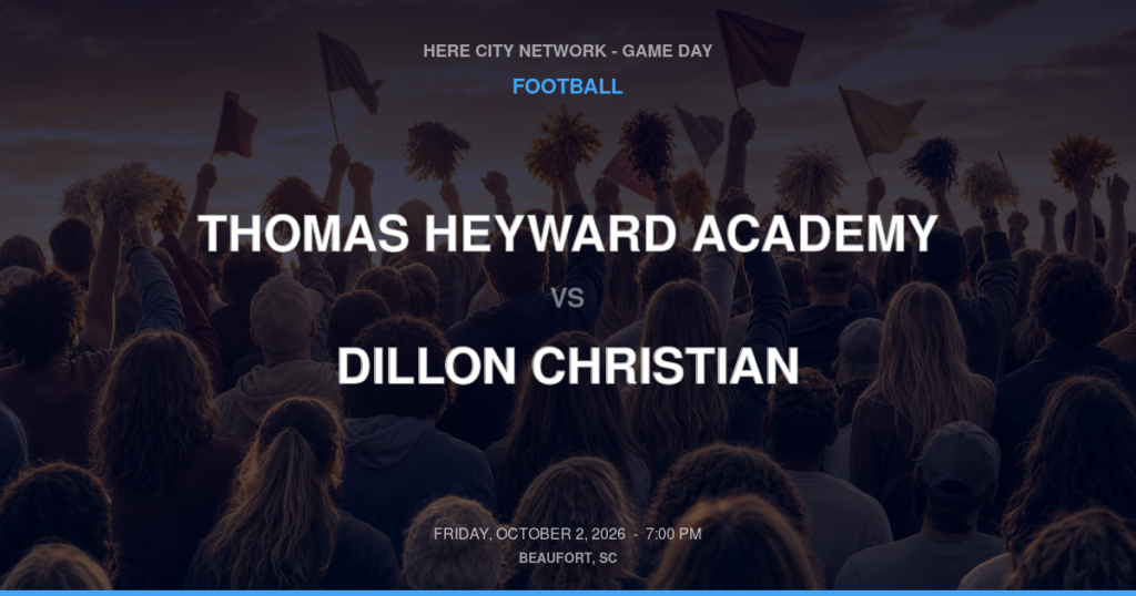 Thomas Heyward Academy vs. Dillon Christian — Football Game Day — Dillon, SC — Oct 2, 2026