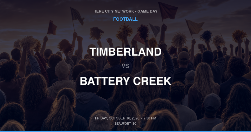 Timberland vs. Battery Creek — Football Game Day — Beaufort, SC — Oct 16, 2026