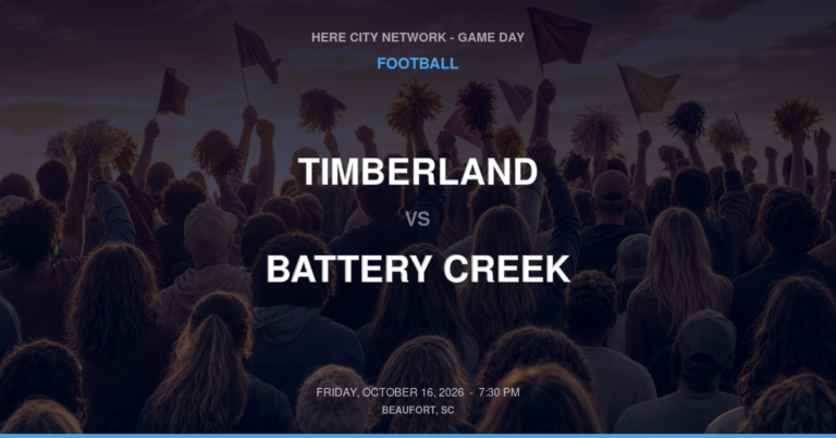 Timberland vs. Battery Creek — Football Game Day — Beaufort, SC — Oct 16, 2026