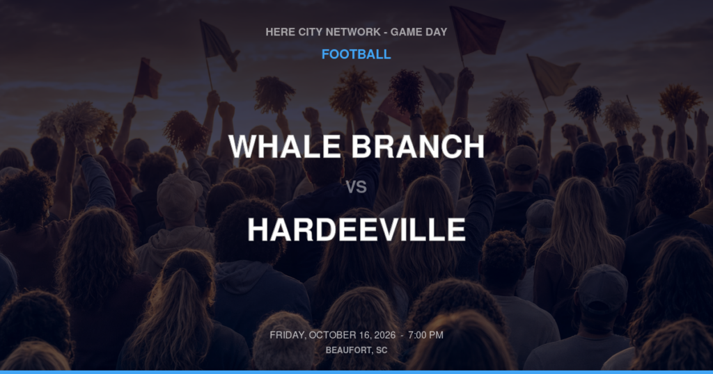 Whale Branch vs. Hardeeville — Football Game Day — Hardeeville, SC — Oct 16, 2026